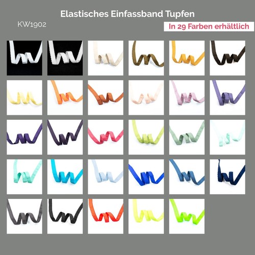 Elastisches einfassband tupfen - elastisches,